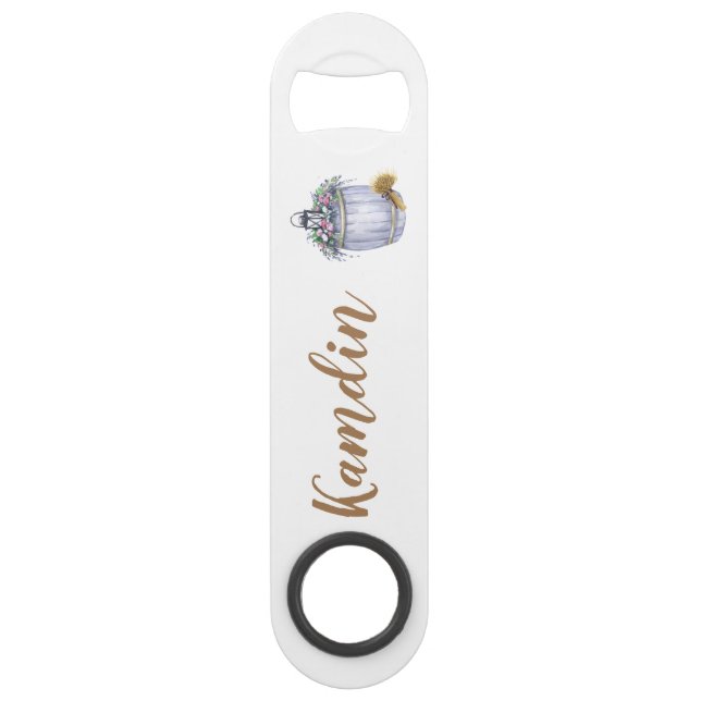 Personalisierte Flaschenöffner Sommerhochzeit (Vorderseite)