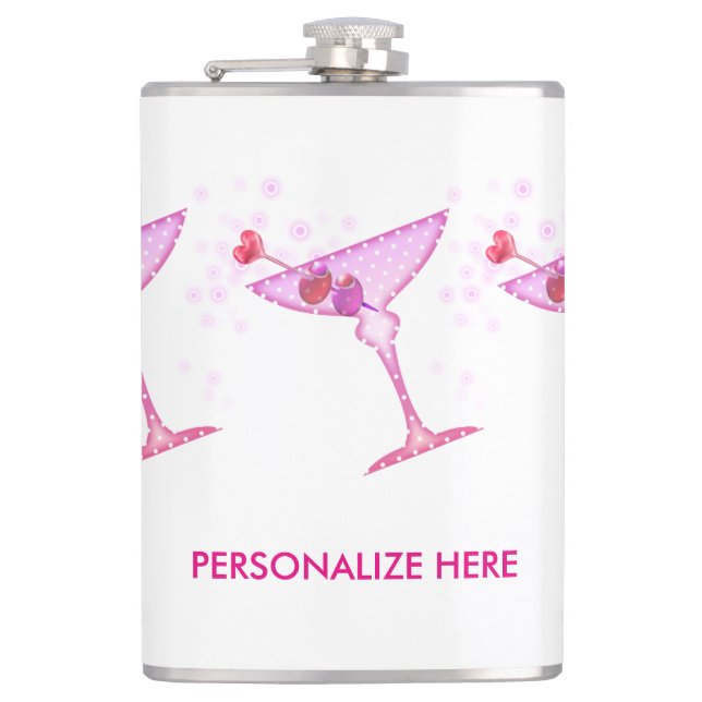 PERSONALISIERTE FLASK - PINK MARTINI FLACHMANN (Vorderseite)