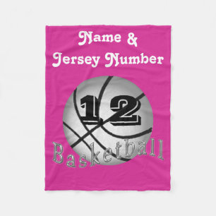 Personalisierte Fleece-Basketball-Decke für Fleecedecke