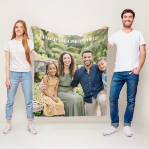 Personalisierte Fleece-Decke mit eigenem Foto Fleecedecke