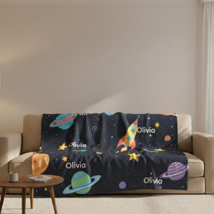 „Personalisierte Fleece-Decke mit Namen“ Fleecedecke