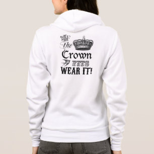 Personalisierte Fleece-Reißverschluss-Hoodie/Quote Hoodie