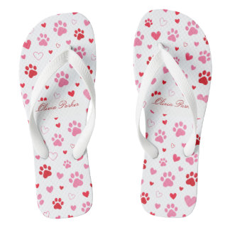 Personalisierte Flip Flops für Haustierliebhaber a