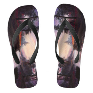 Personalisierte Flip Flops mit Landschaft Natur Wa