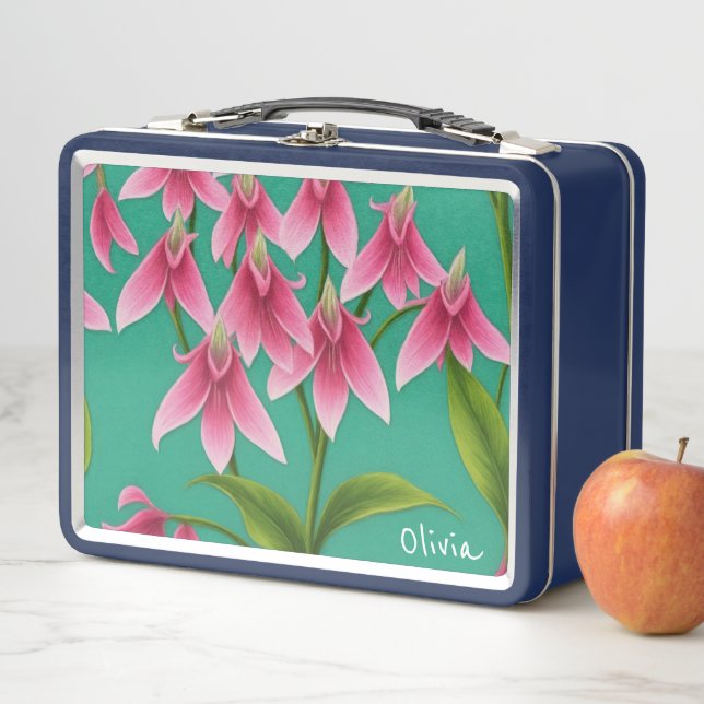 Personalisierte Floral Metal Lunchbox (Beispiel)