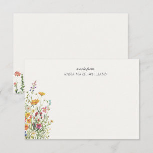 Personalisierte Florale Elegante Notizkarte im Chi Mitteilungskarte