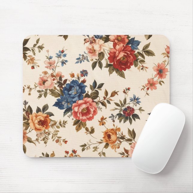 Personalisierte florale Foto Modern  Mousepad (Mit Mouse)