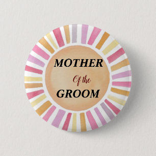 Personalisierte Florale Shabby Chic Mutter des Brä Button