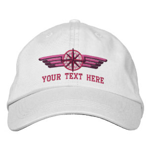 Personalisierte Flüge von Compass-Pilot-Flügen im Bestickte Baseballkappe