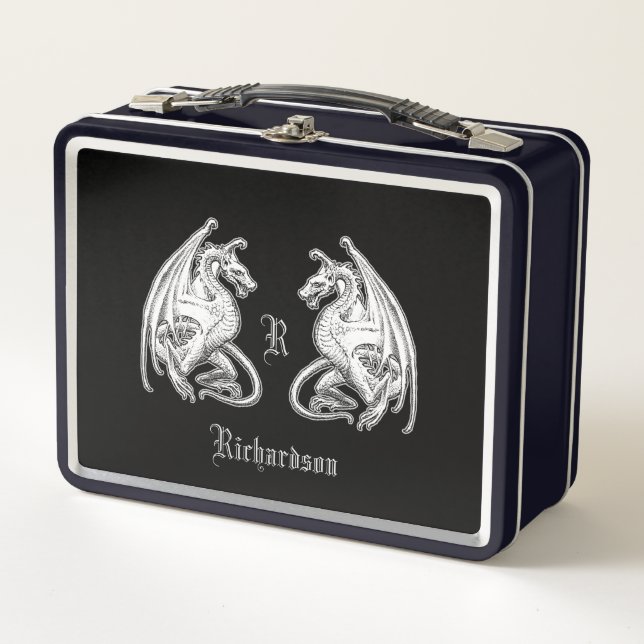 Personalisierte Flügeldrachen Metall Brotdose (Vorderseite)
