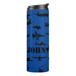 Personalisierte Flugzeugthermie Thermosbecher