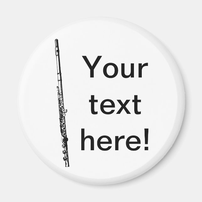 Personalisierte Flute Magnet (Vorne)