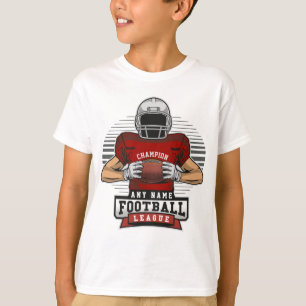 Personalisierte Football-Liga-Spieler-Team-Meister T-Shirt