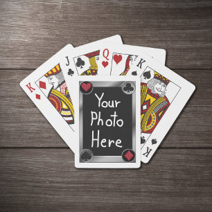 Personalisierte Foto-Anzüge Poker spielen Spielkarten