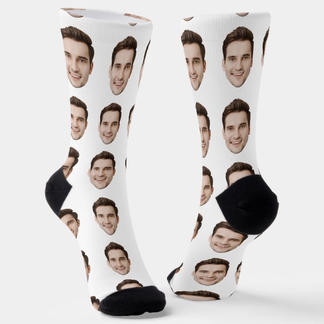 Personalisierte Foto-Bildsocken mit benutzerdefini Socken (Gewinkelt)
