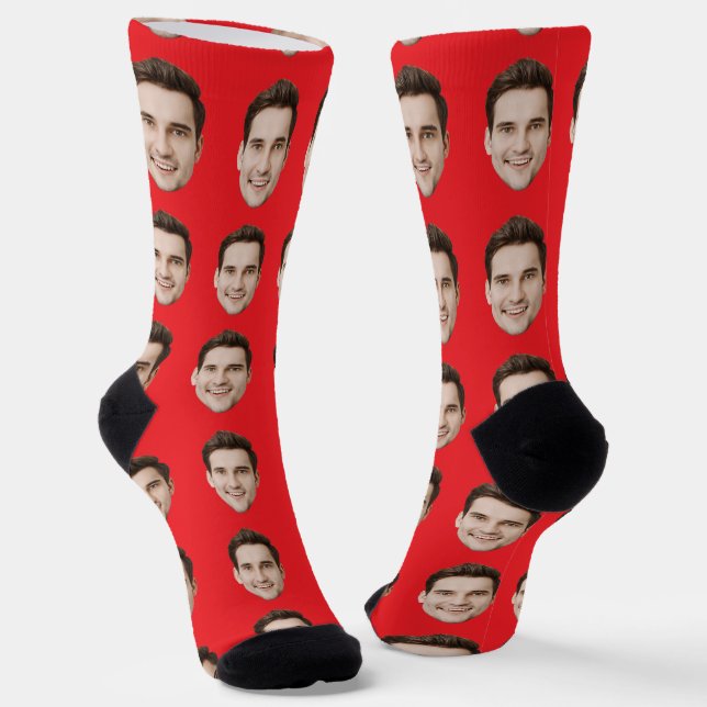 Personalisierte Foto-Bildsocken mit benutzerdefini Socken (Gewinkelt)