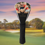 Personalisierte Foto Black and Gold Golf Clubs Golf Headcover<br><div class="desc">Personalisieren Sie mit Ihrem besonderen Foto und Namen in klassischer Typografie,  um ein einzigartiges Golfgeschenk zu schaffen und für jeden Golfer zu behalten. Entwickelt von Thisisnotme©</div>