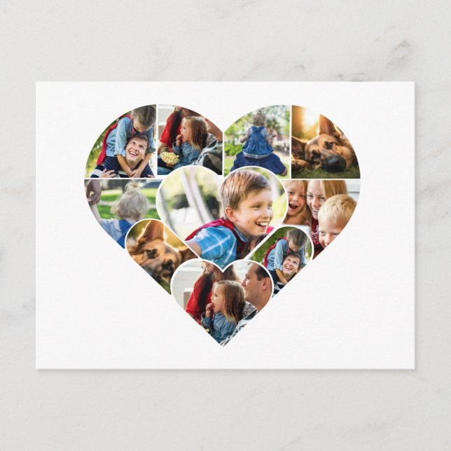 Personalisierte Foto Collage Cards für jeden Anlas Postkarte (Vorderseite)