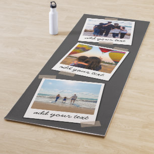 Personalisierte Foto-Collage der Familie 3 Yogamatte
