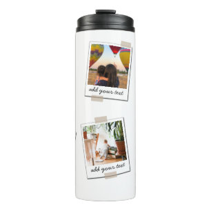 Personalisierte Foto-Collage der Familie 6 Thermosbecher