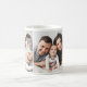 Personalisierte Foto-Collage der Familien-7 Kaffeetasse (Mittel)