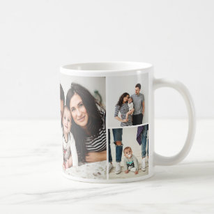 Personalisierte Foto-Collage der Familien-7 Kaffeetasse