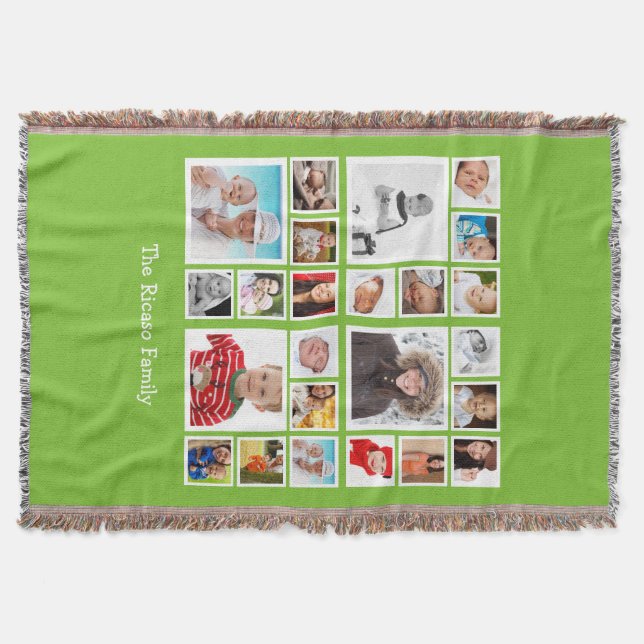 Personalisierte Foto Collage DIY Decke (Vorderseite)
