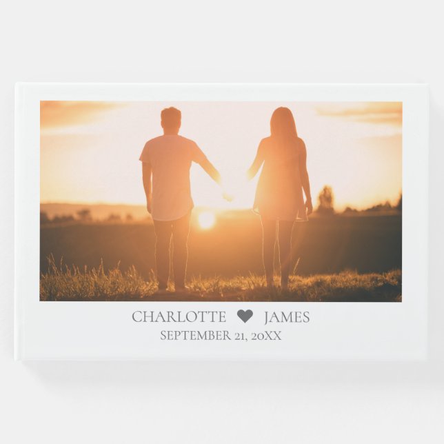 Personalisierte Foto Couple Wedding Gästebuch (Vorderseite)