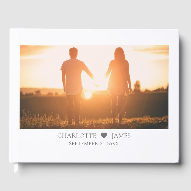 Personalisierte Foto Couple Wedding Gästebuch (Vorderseite)