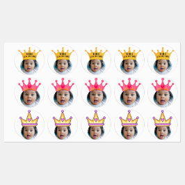 PERSONALISIERTE Foto cupcake Toppers Aufkleber Par