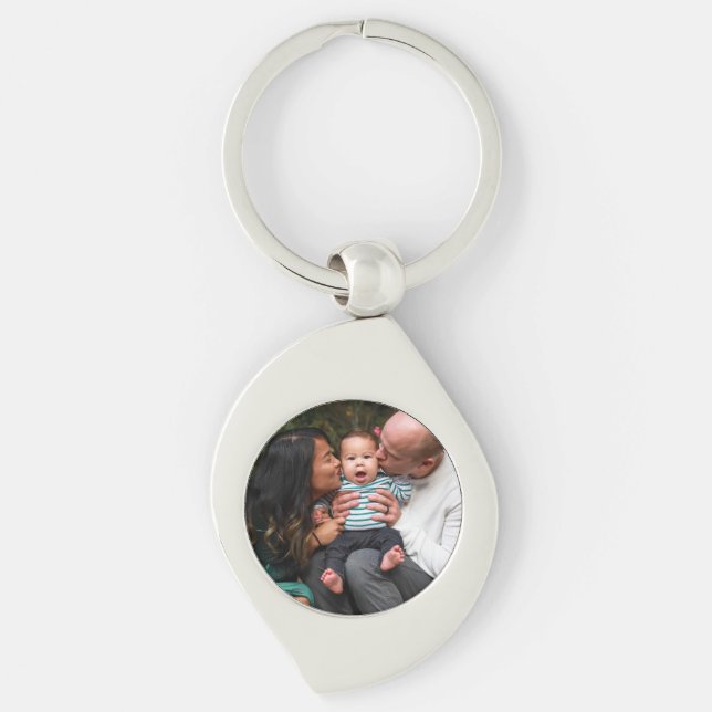 Personalisierte Foto-Familie Schlüsselanhänger (Vorderseite)