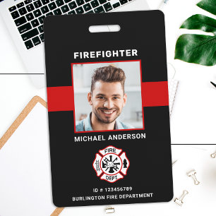 Personalisierte Foto-Feuerwehr-ID Feuerwehr-Auswei Ausweis