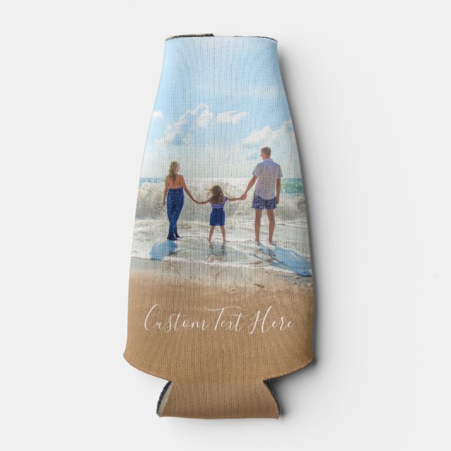 Personalisierte Foto Flasche Cooler Benutzerdefini Flaschenkühler (Vorderseite)
