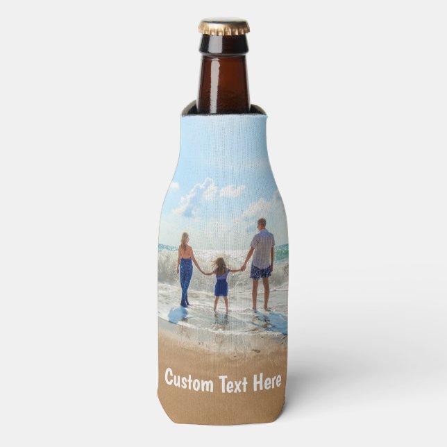 Personalisierte Foto Flasche Cooler Benutzerdefini Flaschenkühler (Flaschenvorderseite)