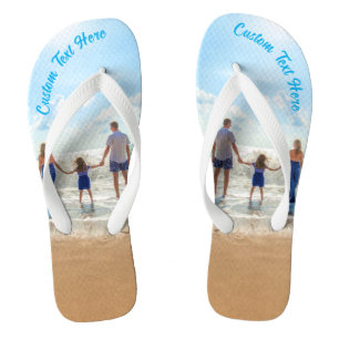 Personalisierte Foto-Flatschen mit individuellem T Flip Flops