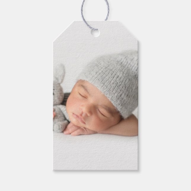 Personalisierte Foto-Geschenketiketten Geschenkanhänger (Vorderseite)