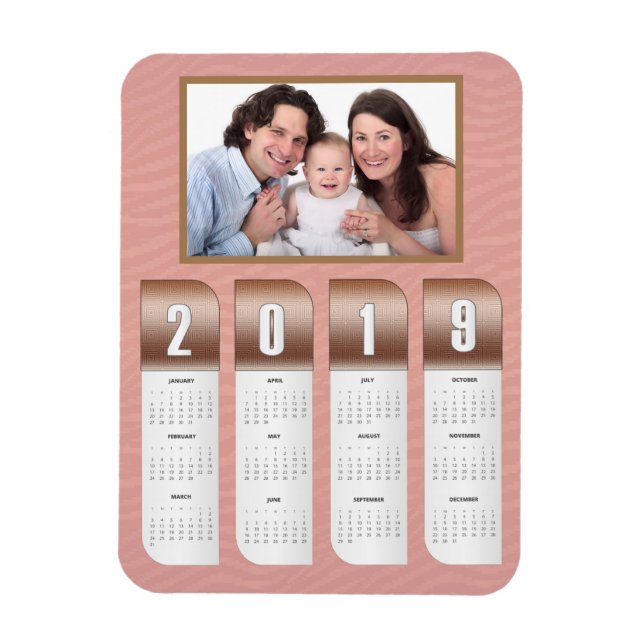 personalisierte Foto-Kalender 2019 Magnet (Vertikal)