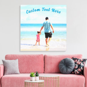 Personalisierte Foto-Leinwand Eigene Texte drucken Leinwanddruck