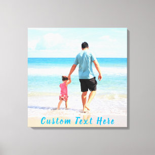 Personalisierte Foto-Leinwand Eigene Texte drucken Leinwanddruck