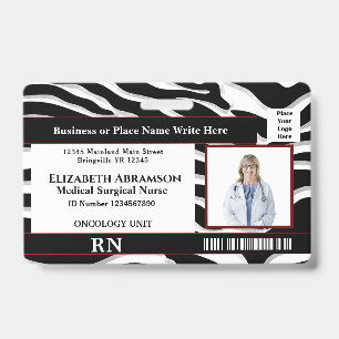 Personalisierte Foto-Logo-ID-Karte für Krankenhaus Ausweis