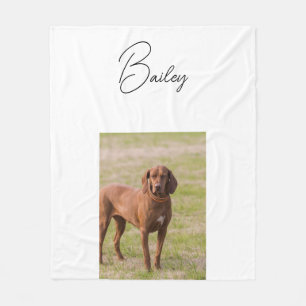 Personalisierte Foto-Maske für Hunde Fleecedecke