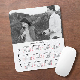 Personalisierte Foto-Namen 2026 Kalender Mousepad