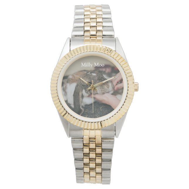 Personalisierte Foto-Pocket-Uhr Armbanduhr (Vorderseite)