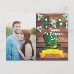 Personalisierte Foto-Postkarten   St. Patricks Day Postkarte