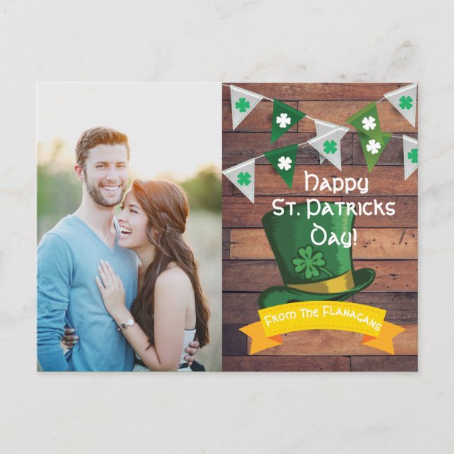 Personalisierte Foto-Postkarten | St. Patricks Day Postkarte (Vorderseite)