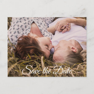 Personalisierte Foto-Save-the-Date-Postkarte Postkarte