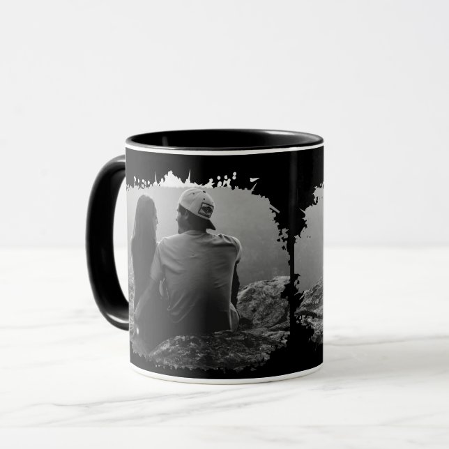 Personalisierte Foto Tasse Beide Seiten 2 Bilder T (Vorderseite Links)