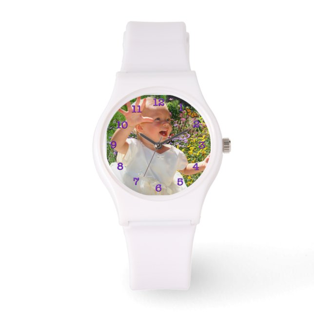 Personalisierte Foto-Uhren mit IHREM FOTO Armbanduhr (Vorderseite)