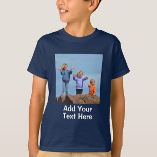 Personalisierte Foto- und Text-Kinderbekleidung T-Shirt