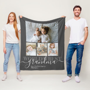 Personalisierte Foto- und Textfotografie Fleecedecke